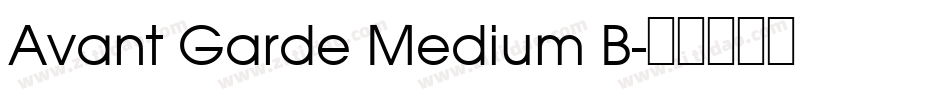 Avant Garde Medium B字体转换